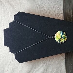 Slide Knot Butterfly Pendant Necklace